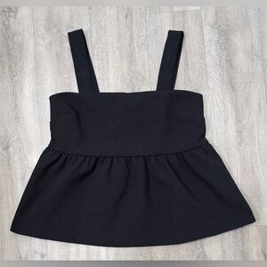 Kimchi Blue Babydoll Black Tank Top-Size Small
